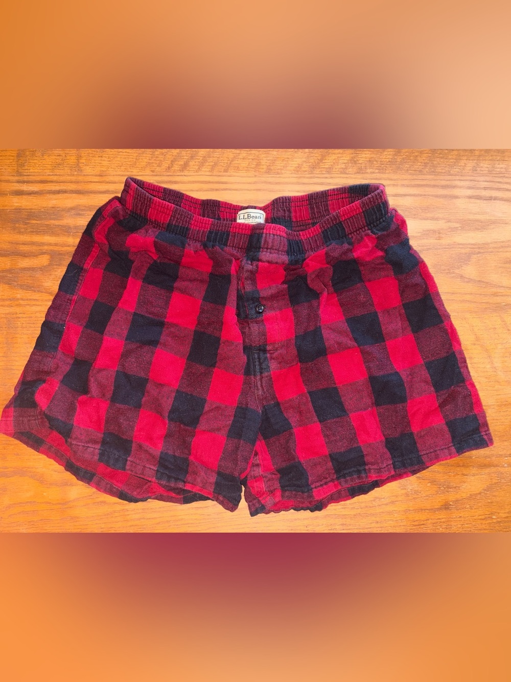 LL Bean Flannel Sleep Shorts